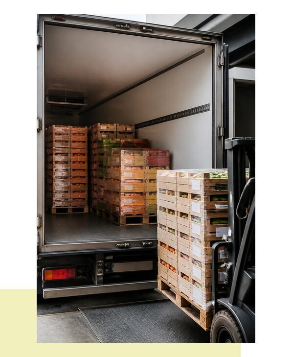 Перевозка сельхозпродукции на паллетах с доставкой в Красноярск